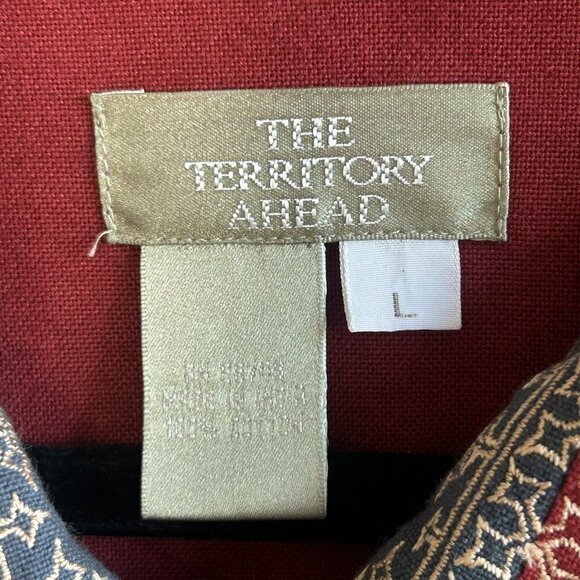 The Territory Ahead Vintage Patchwork Embroidered Lightweight Jacket Size Large - Picture 5 of 8